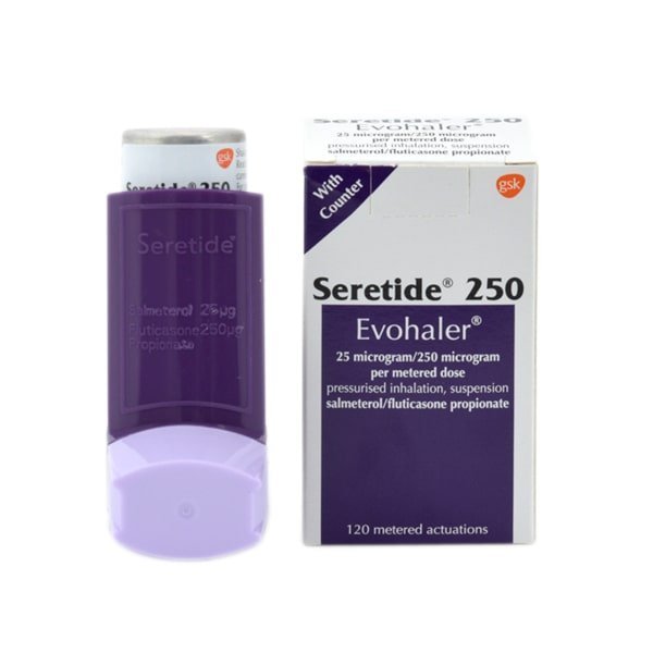 Seretide-250-Evohaler.jpg Seretide 250 Evohaler - Image 1